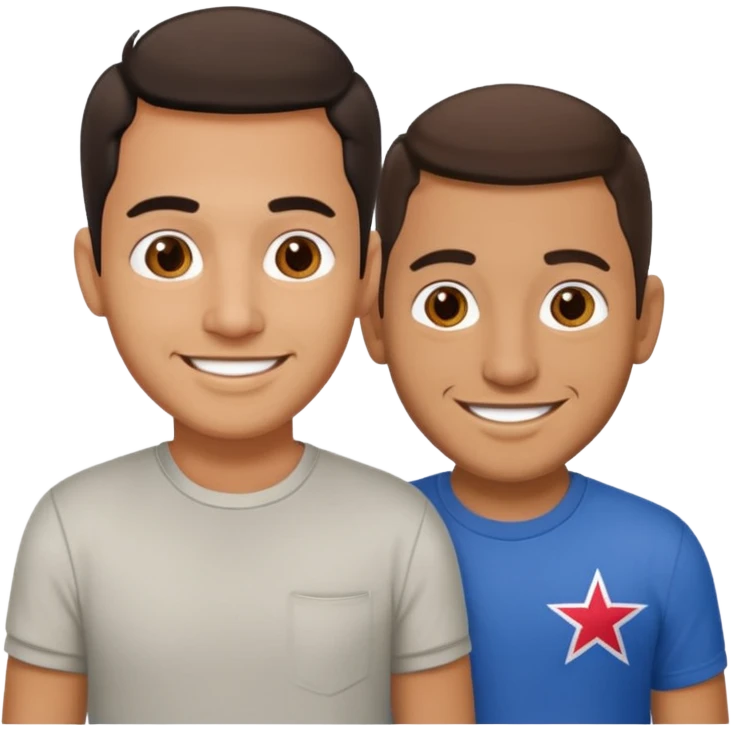 amigos puerto riqueños dos  machos emoji
