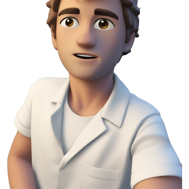 casual male portrait indoors. emoji