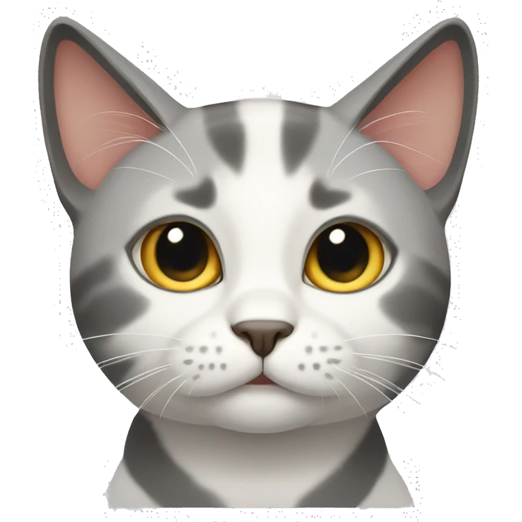 bicolor cat emoji