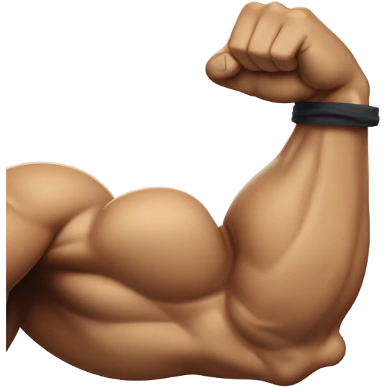 bicep with a bow emoji