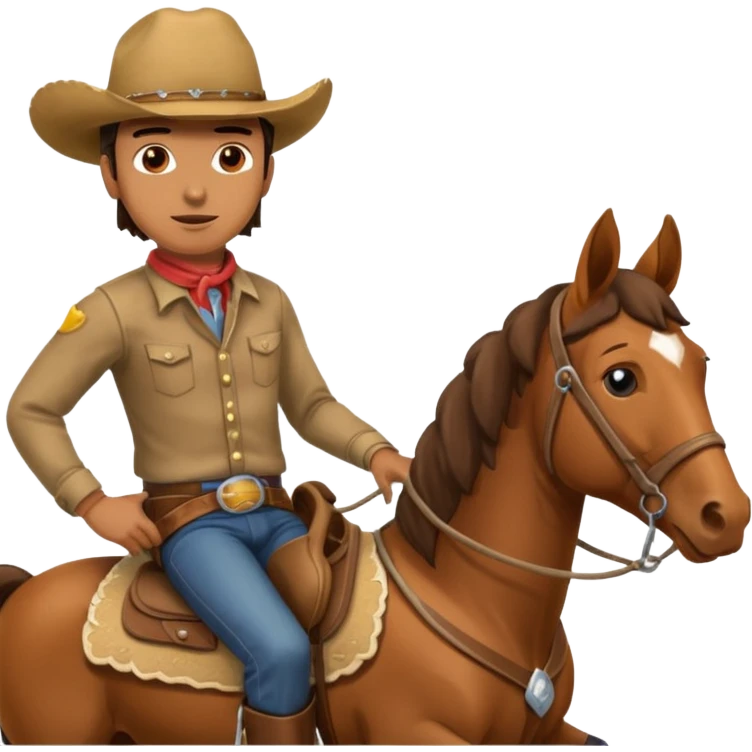 man on horse emoji
