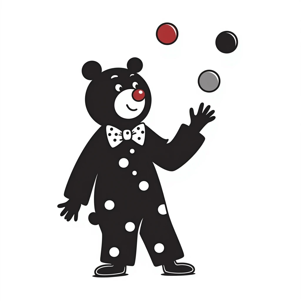bear clown emoji