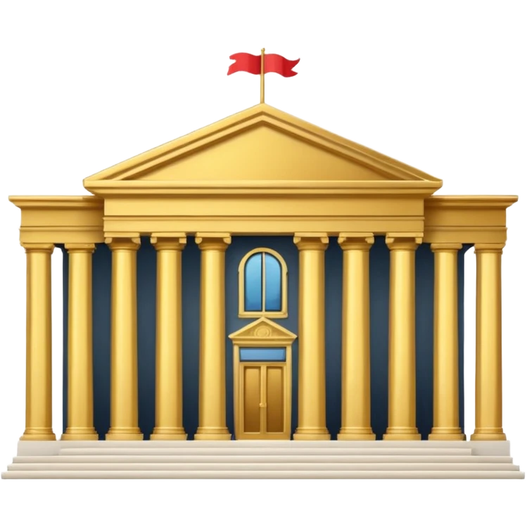 embassy building with columns icon emoji