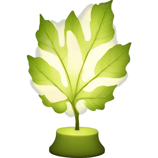 Leaf lamp emoji
