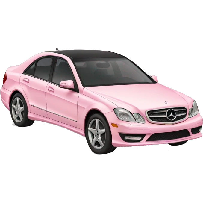 light pink mercedes  emoji