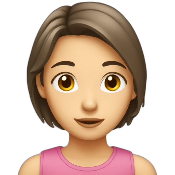 chat sur une fille emoji