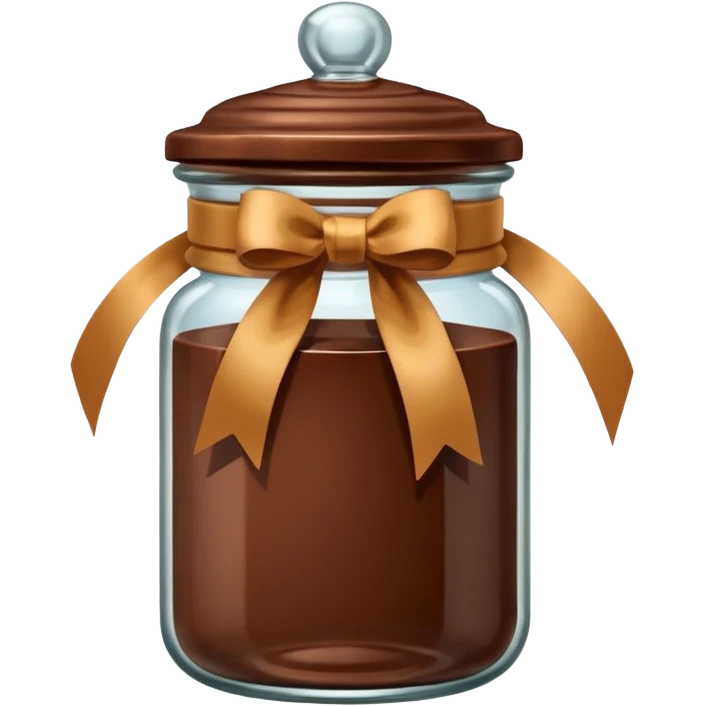 chocolate Retro Ribbon Jar emoji