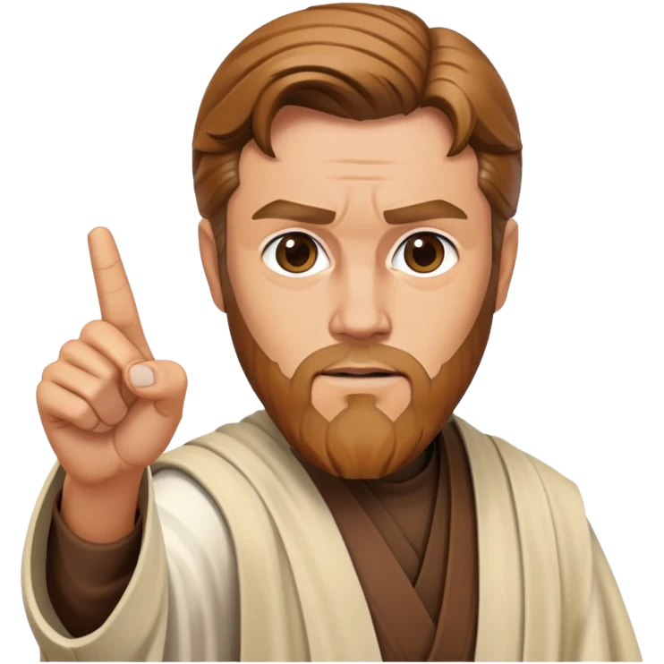 Obi Wan Kenobi pointing finger emoji