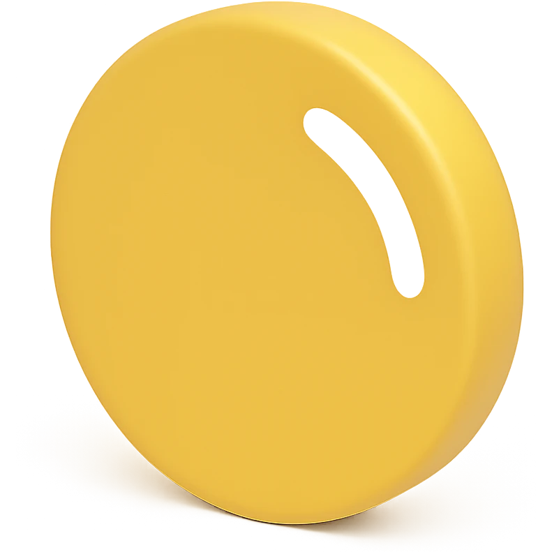 amazing yellow circle, bold, eye-catching, simple, no text emoji