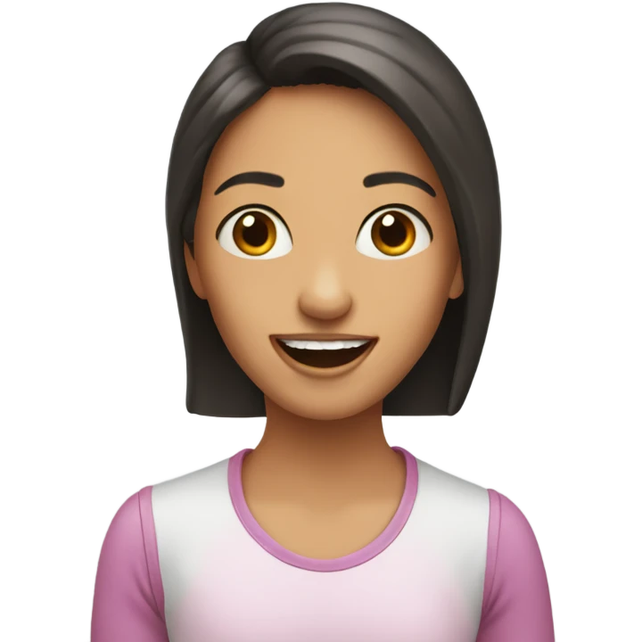 My sister paola without a tooth emoji
