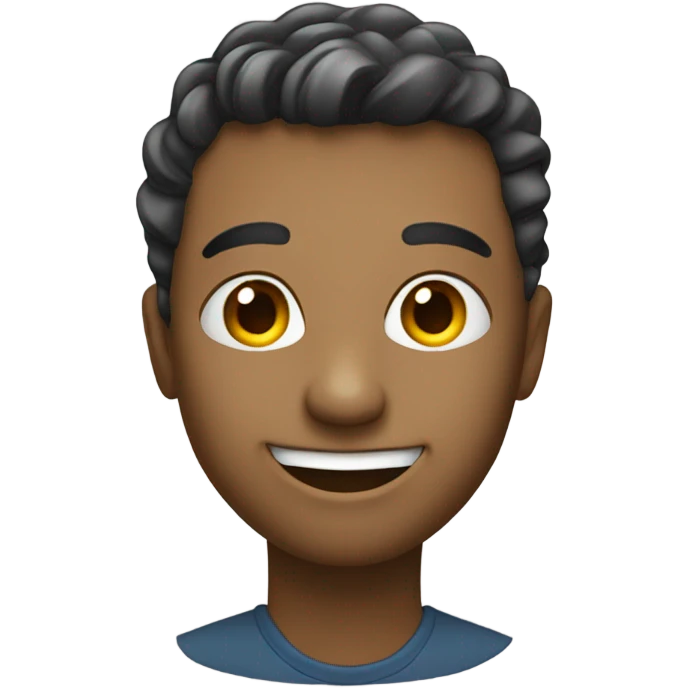 A smiling head tilted left  emoji