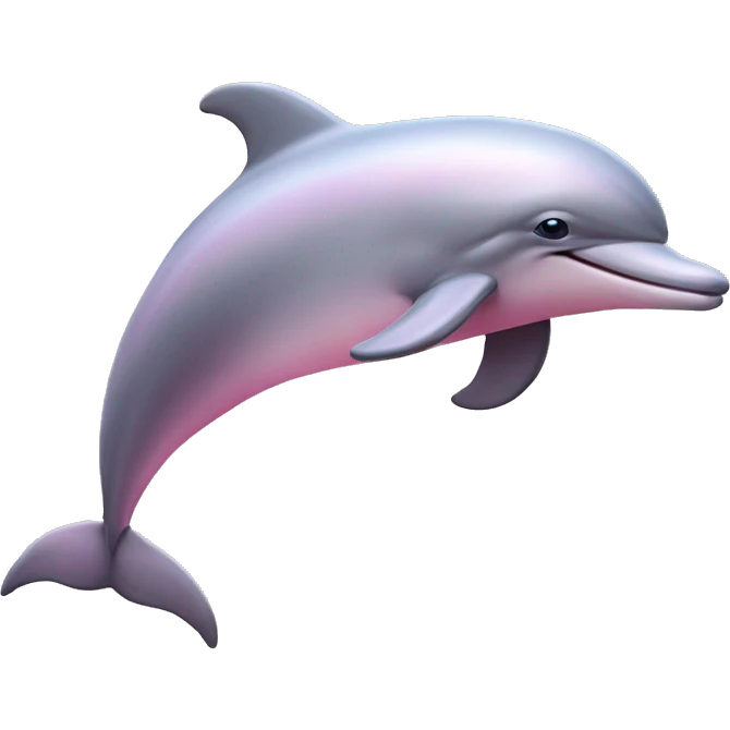 Pastel-pink-colors-dolphin emoji