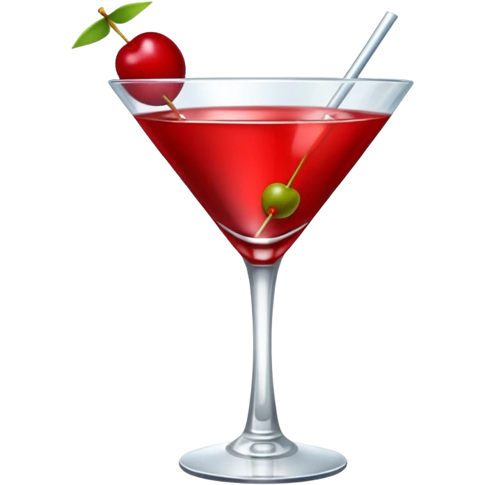 red martini  emoji