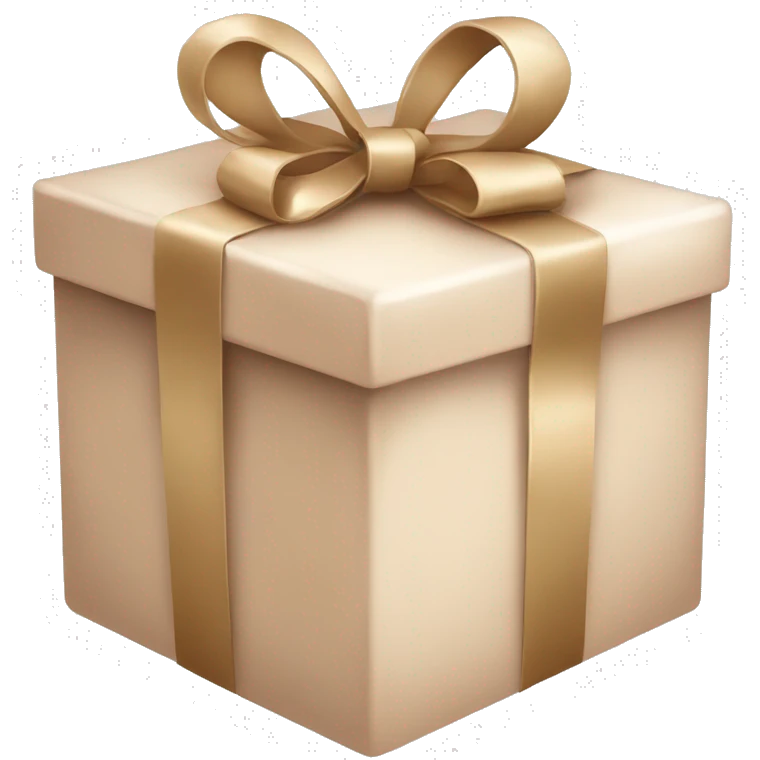 Gift in nude color emoji