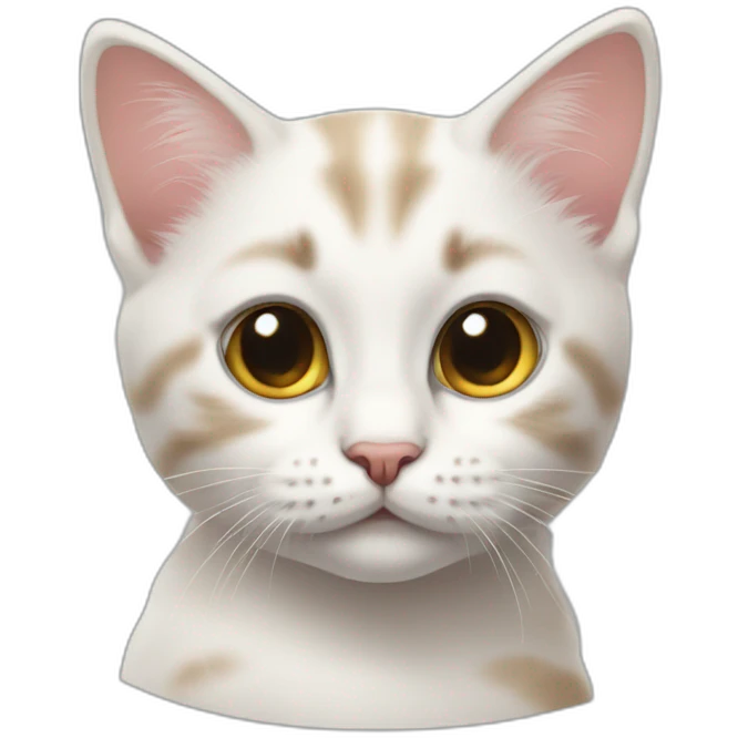 a kitten without a right eye emoji