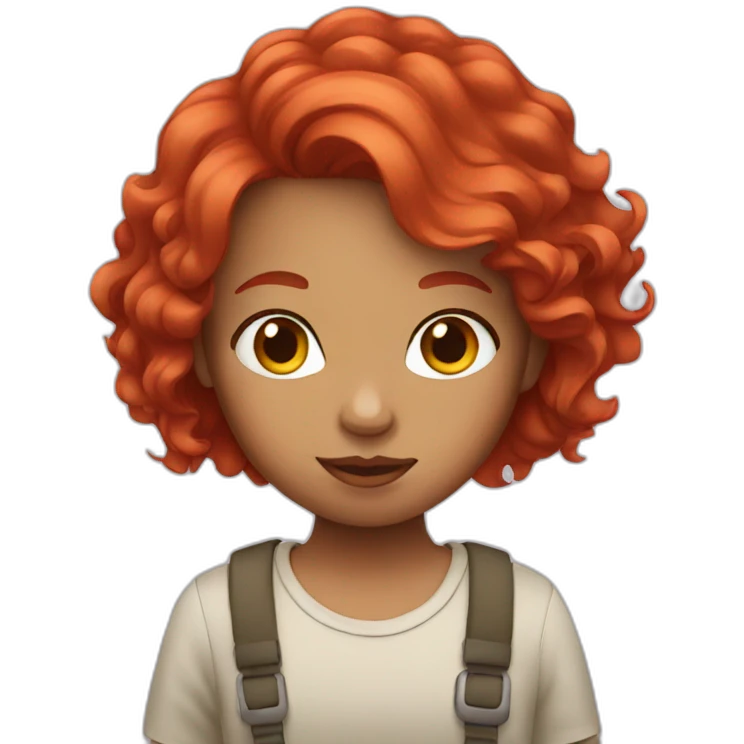 red hair girl emoji