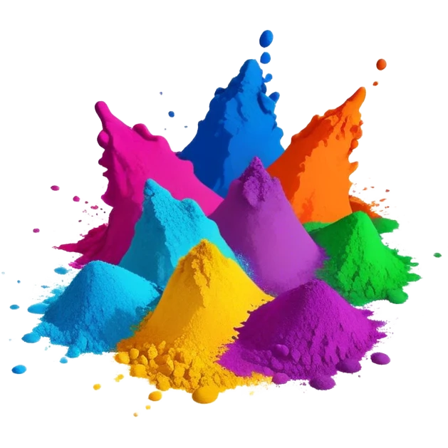 Holi colours emoji