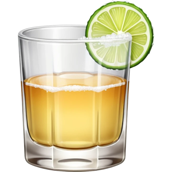 tequila shot, salt, and lime emoji