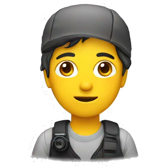 a photographer talking emoji