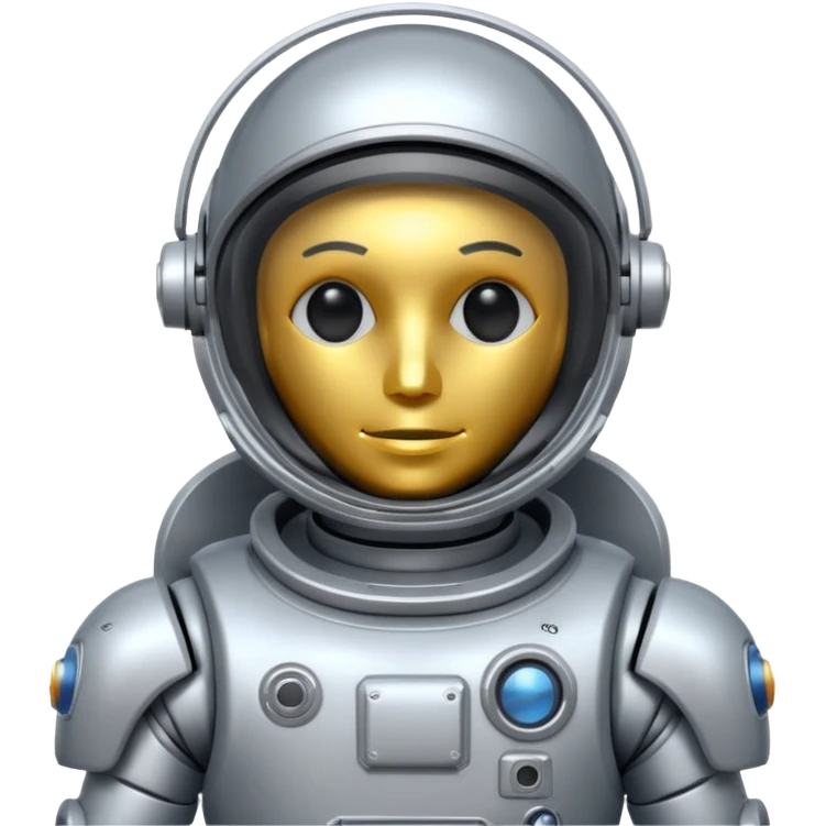 robot in astronaut suit emoji