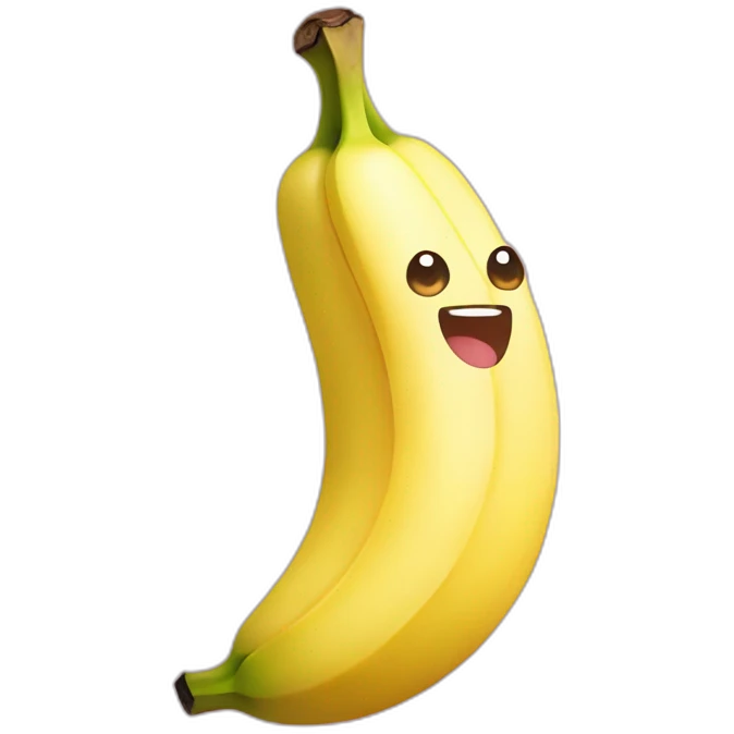 Kawaii banana emoji