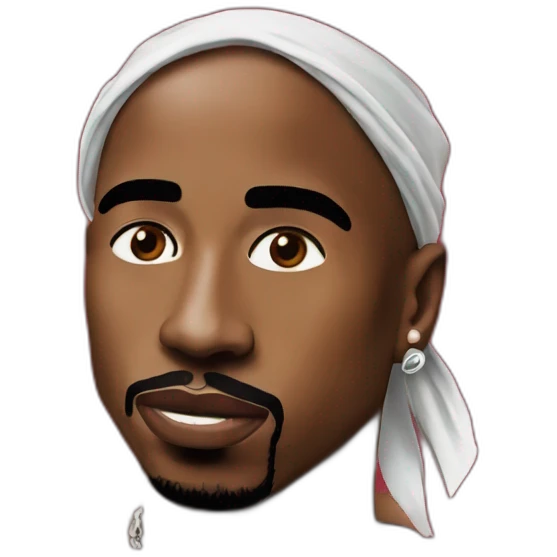 2pac bandana emoji