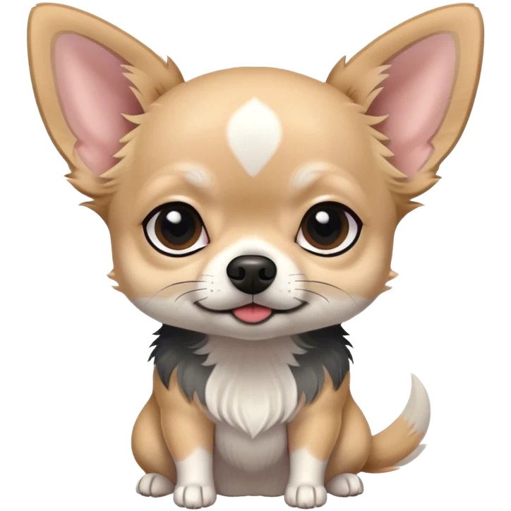 Shizu Chihuahua grey and black fur emoji