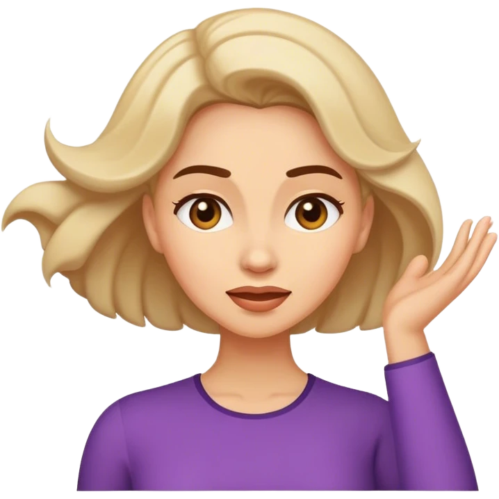 Lady shaking  emoji