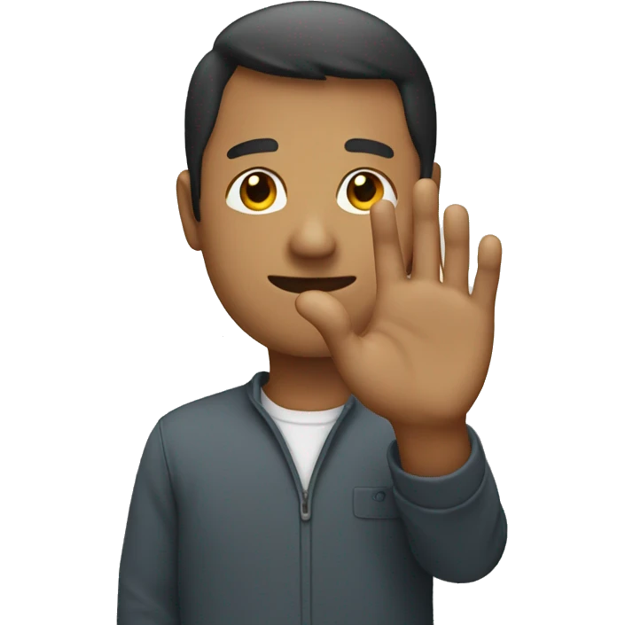 person with hand  emoji
