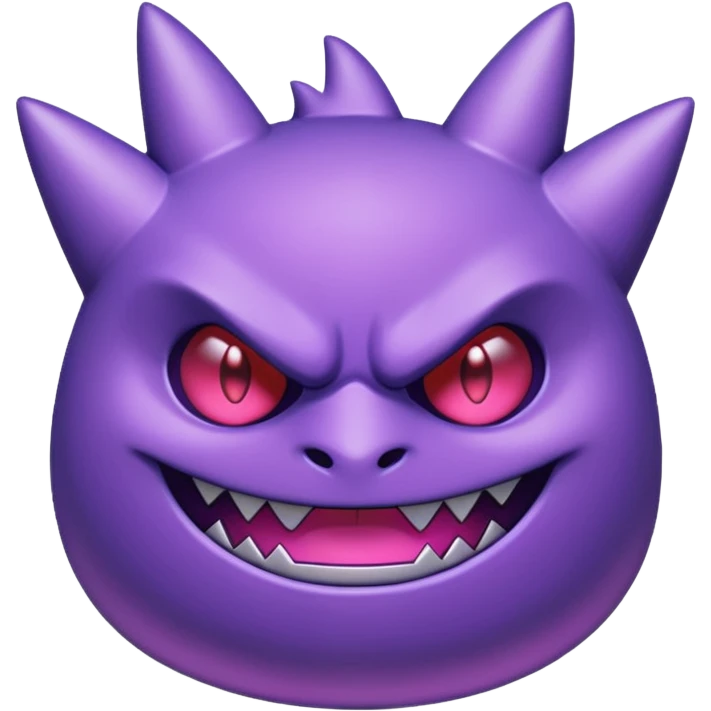 Pokemon legendary purple and pink mega gengar emoji