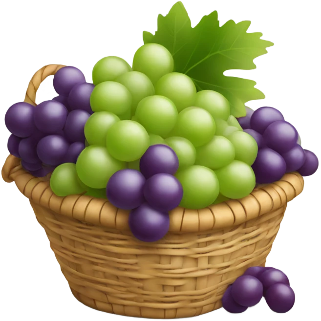 Basket of grapes emoji
