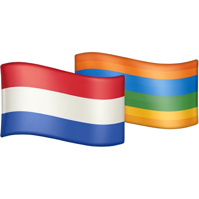 A slovak flag combined with a gay flag emoji