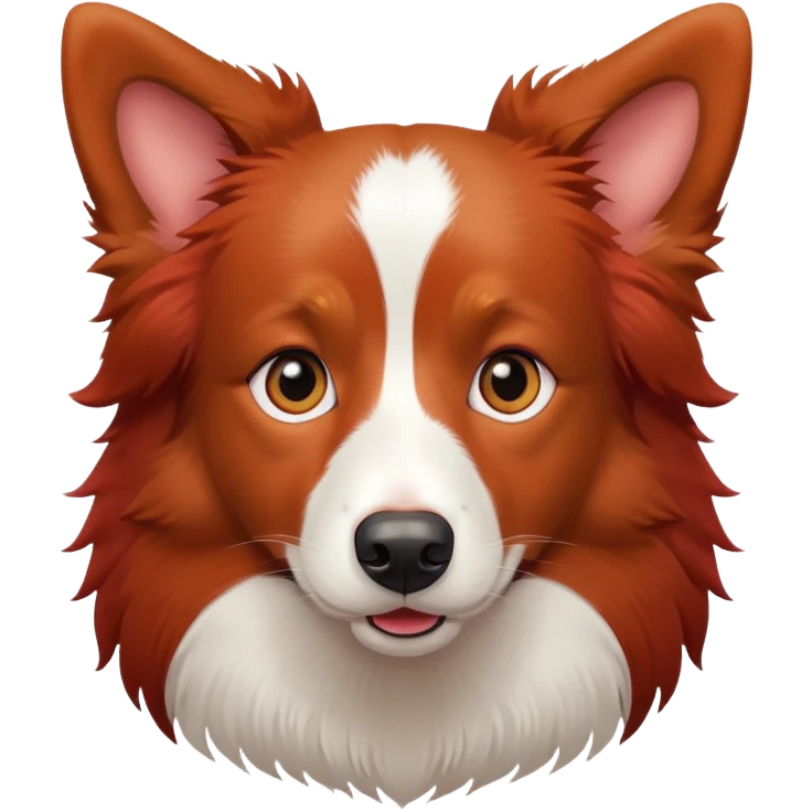 рыжий бордер колли emoji