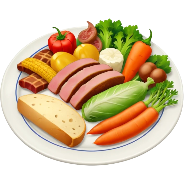 food plate emoji