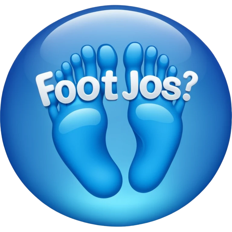 a text message bubble thats says "footjob?" emoji