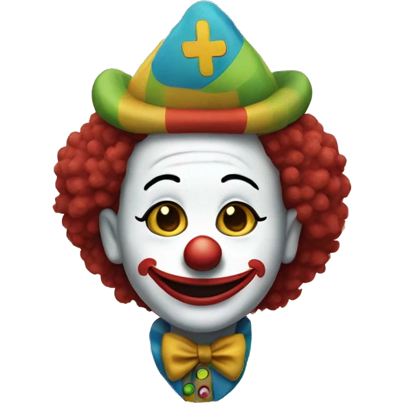 Peace sign clown emoji