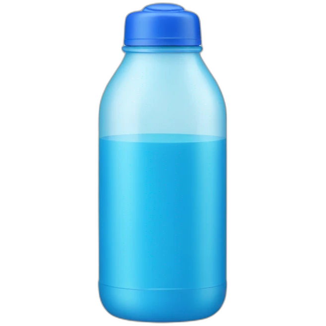 blue shaker bottle emoji