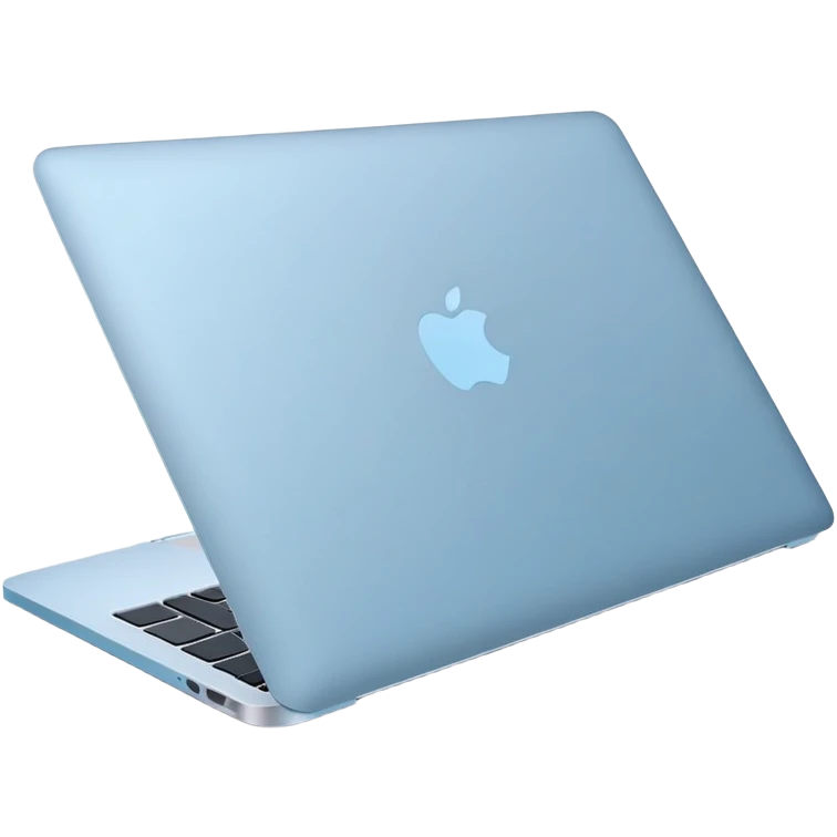 MacBook Air M4 sky blue emoji