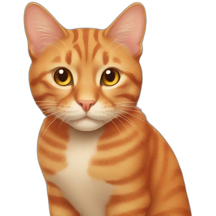 red cat emoji