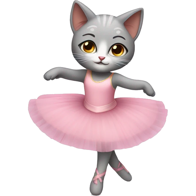 Ballerina cat emoji