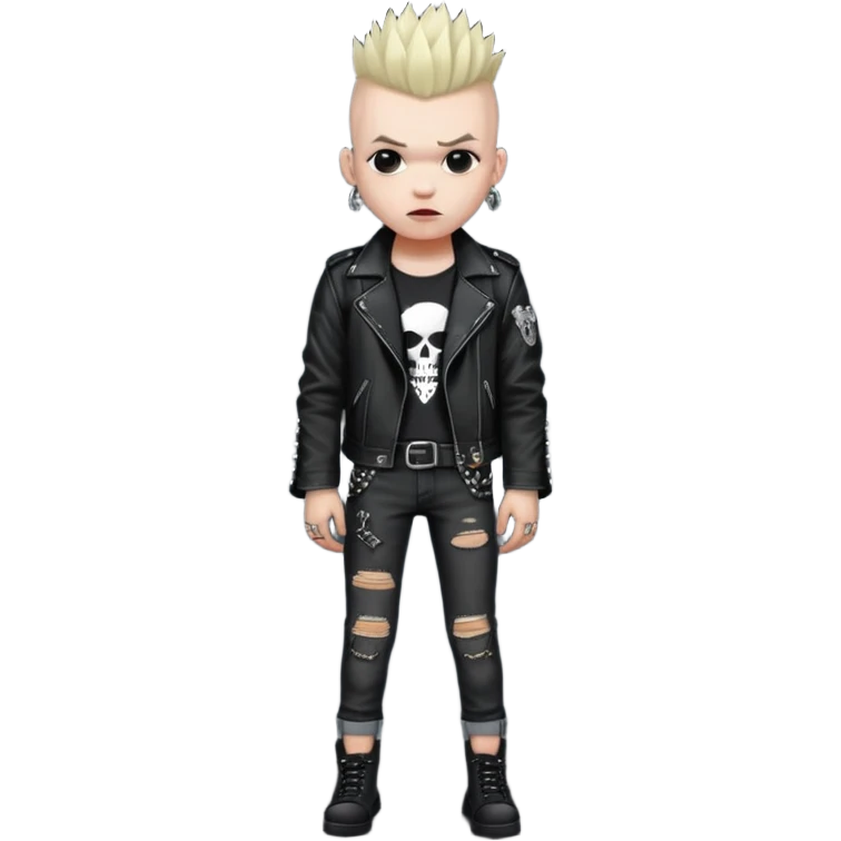 a punk rocker emoji