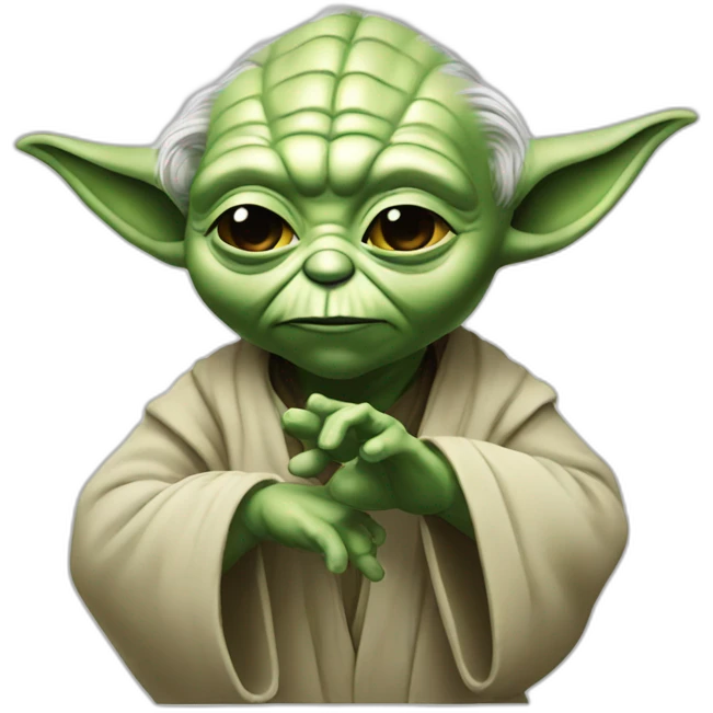 yoda make a dab emoji