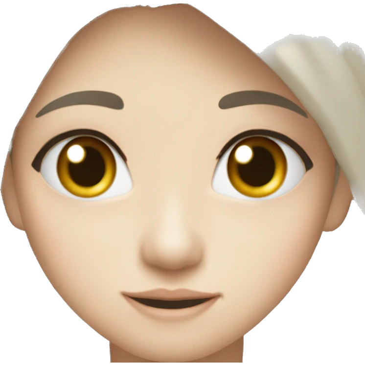 검은색 머리의 여성 emoji