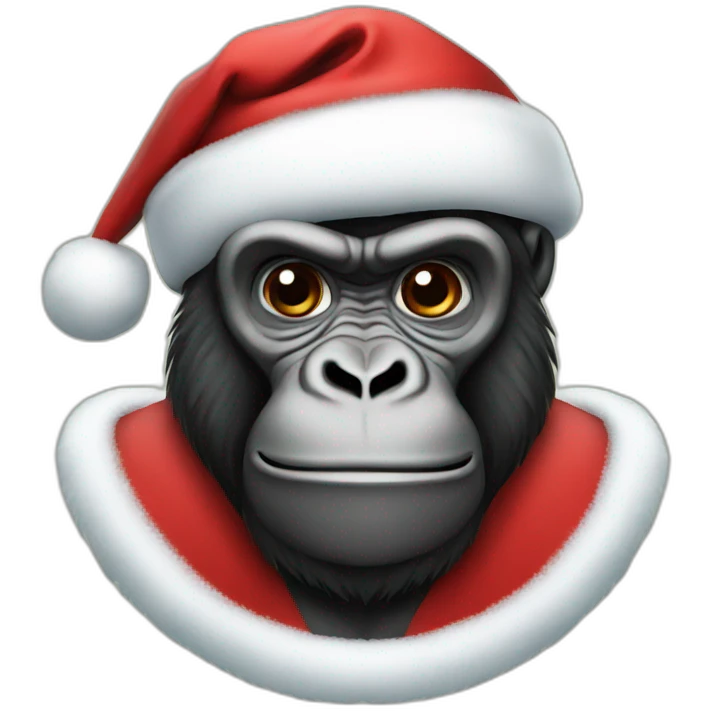Gorilla santa emoji