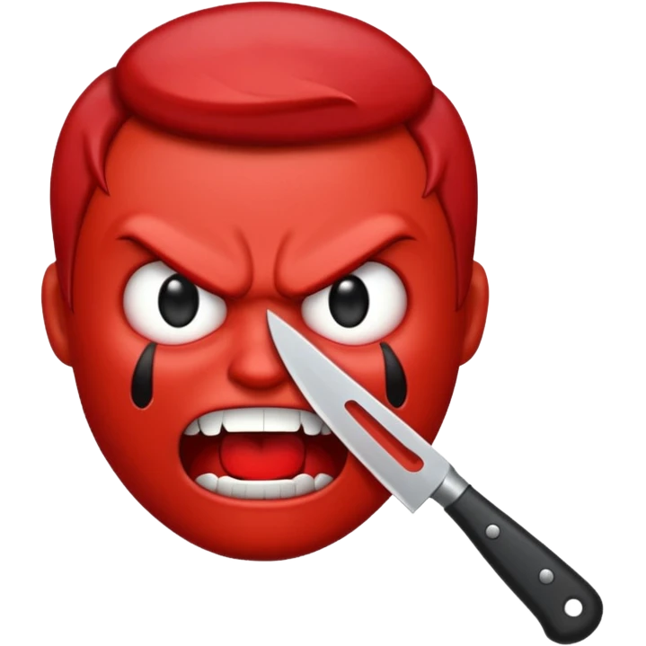 Emoji mit Messer böse emoji