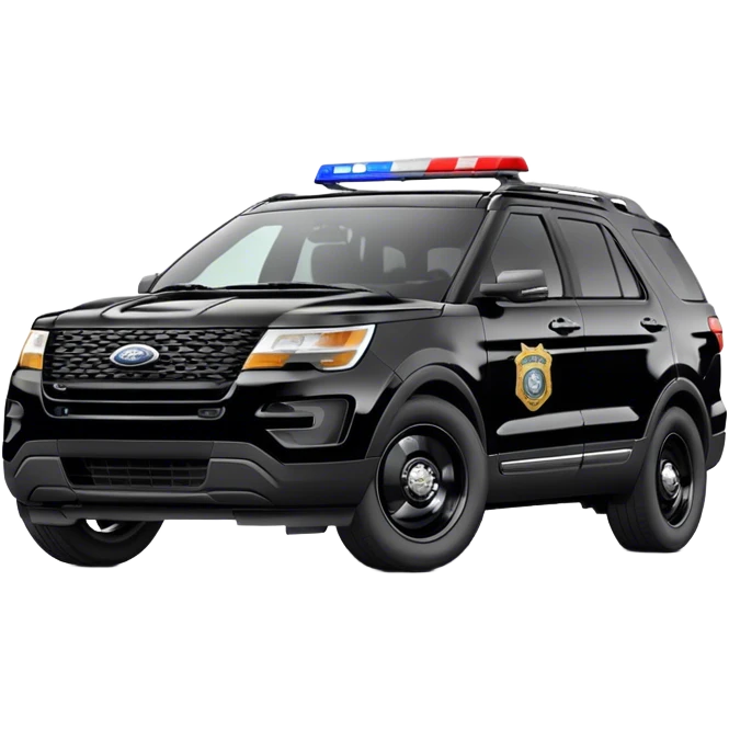 LAPD black ford explorer emoji