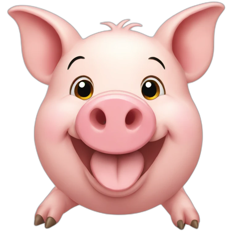 Happy pig emoji