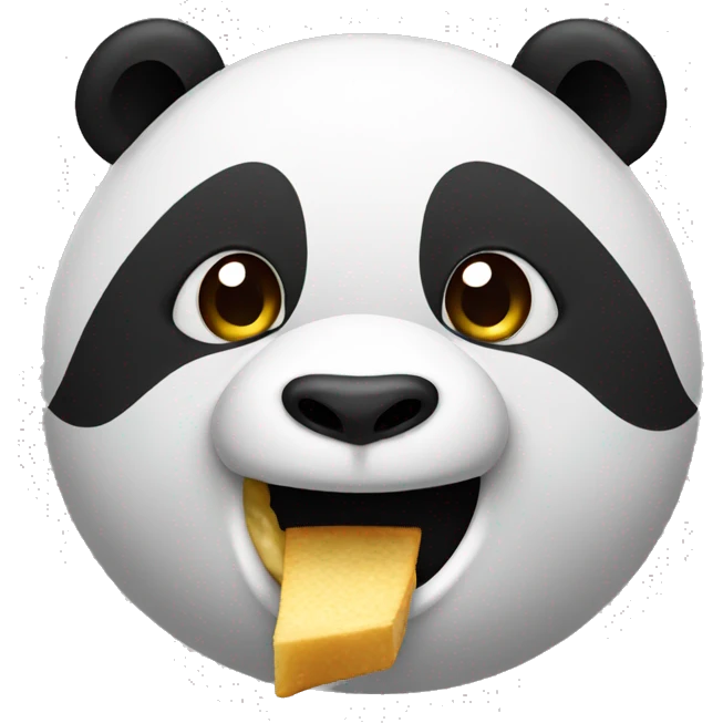 Panda eating  emoji