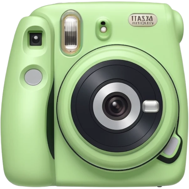Green pistachio color instax camera emoji