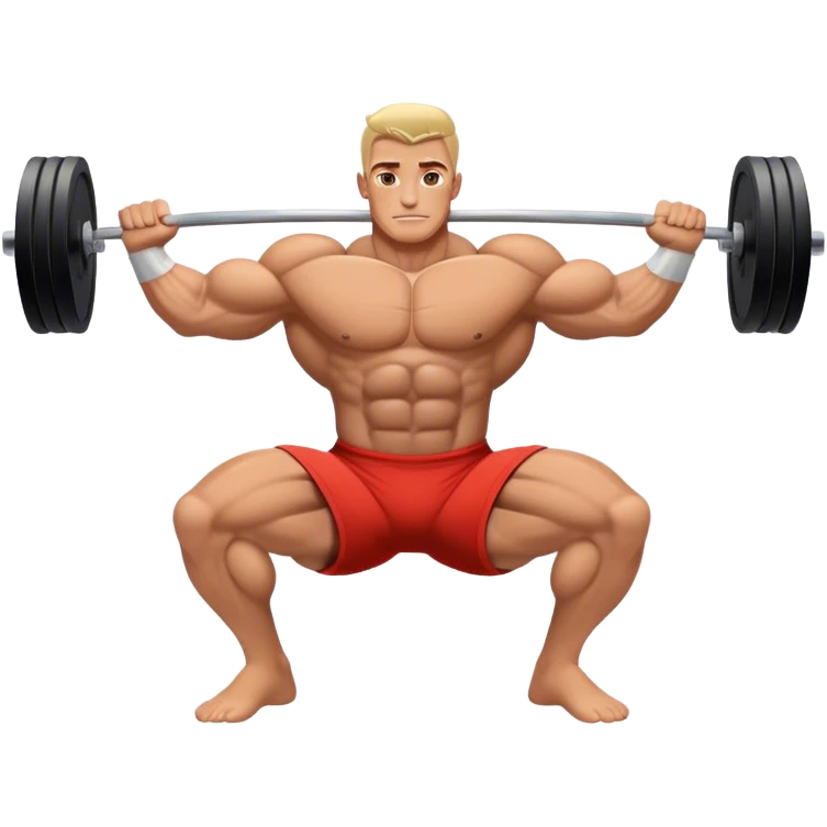 bodybuilder horizontal pull exercise emoji